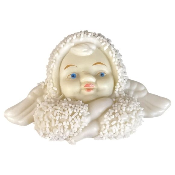 VTG Dept 56 Angel Bisque Pin Celebrating A Snowbabies Journey 1987-1997 Brooch - Picture 2 of 4